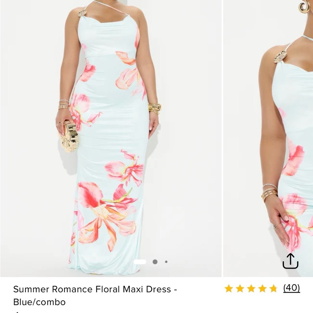 NWOT Fashion Nova Floral Maxi Dress